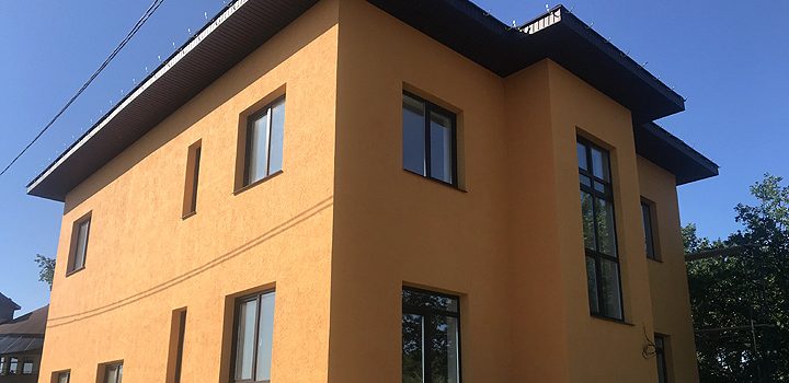 Утепление фасада коттеджа, пос. Волжский, поселок «Лукоморье»